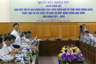 Đoàn giám sát của Quốc hội làm việc tại Thừa Thiên Huế